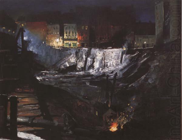 George Bellows Excavation at Night (mk43) china oil painting image
